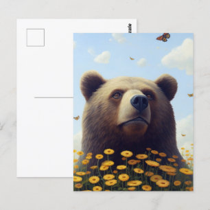 Carte Postale Wilderness Whimsical : La Danse Dreamy de l'ours a