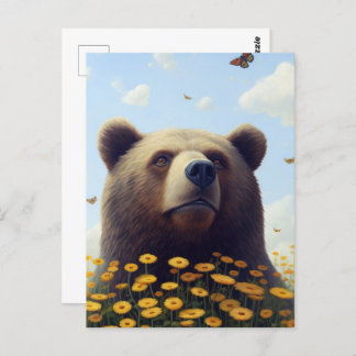 Carte Postale Wilderness Whimsical : La Danse Dreamy de l'ours a