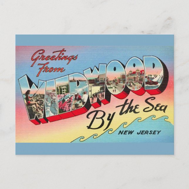 Carte Postale Wildwood by the Sea Postcard (Devant)