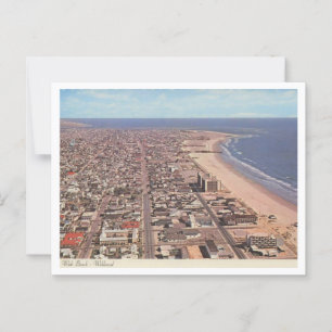 Carte Postale Wildwood NJ, Wide Beach, Vintage des années 1970