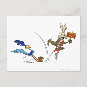 Carte Postale WILE E. COYOTE™ et ROAD RUNNER™ Bâton Pogo