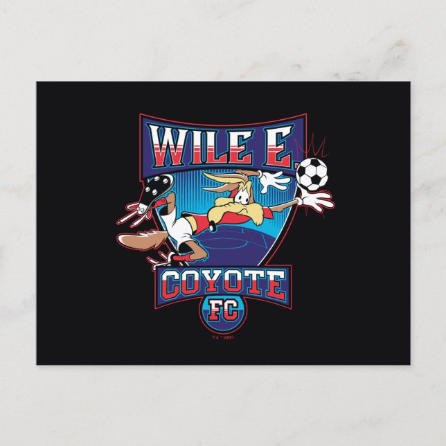 Carte Postale WILE E. COYOTE™ Football Club Badge (Devant)