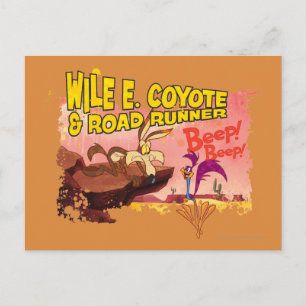 CARTE POSTALE WILE E. COYOTE™ & ROAD RUNNER™ BEEP BEEP!