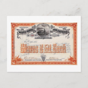 Carte Postale Wilkes Barre & Stock ferroviaire de l'Est Vintage