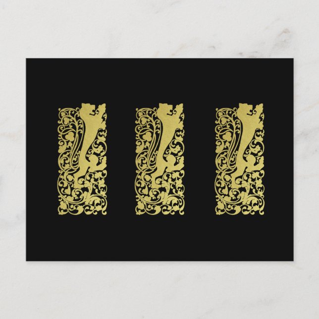 Carte Postale Will Bradley Heraldic Lion (Devant)