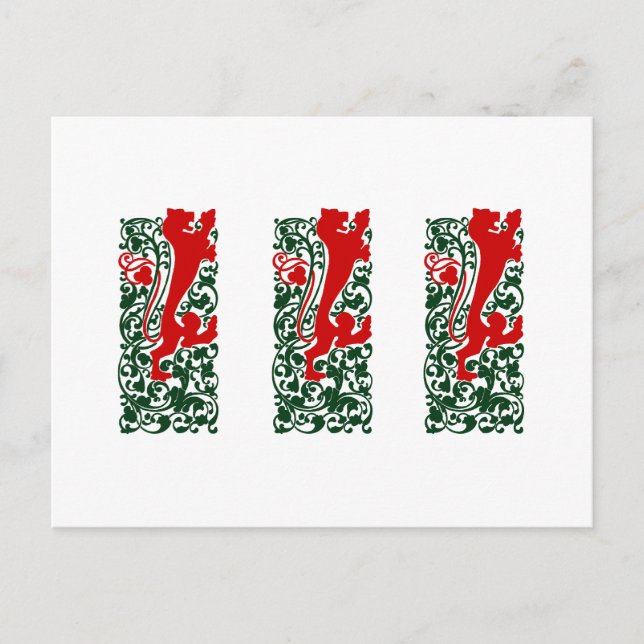 Carte Postale Will Bradley Heraldic Lion (Devant)