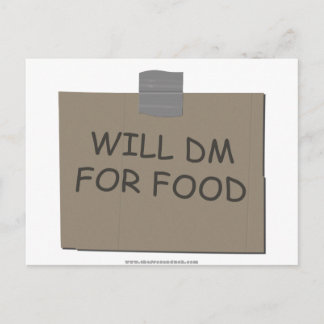 Carte Postale Will DM pour la nourriture