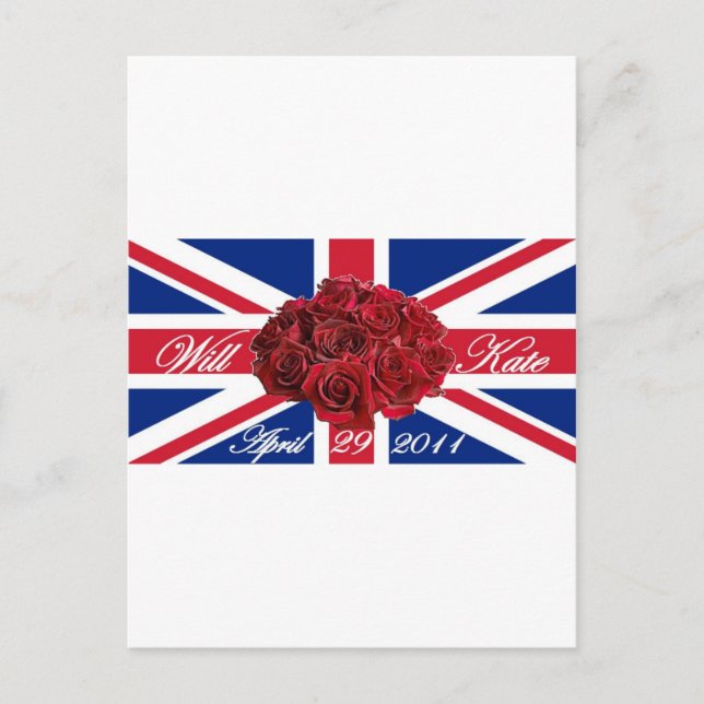 Carte Postale Will et Kate 2011 Limited Edition Commemorative (Devant)