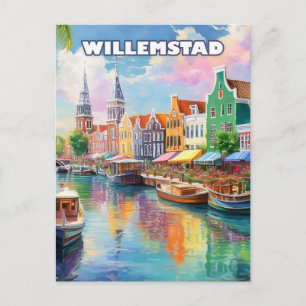 Carte Postale Willemstad: Vibrant Colors of the Caribbean