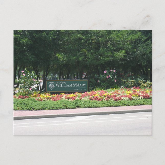 Carte Postale William and Mary Postcard (Devant)