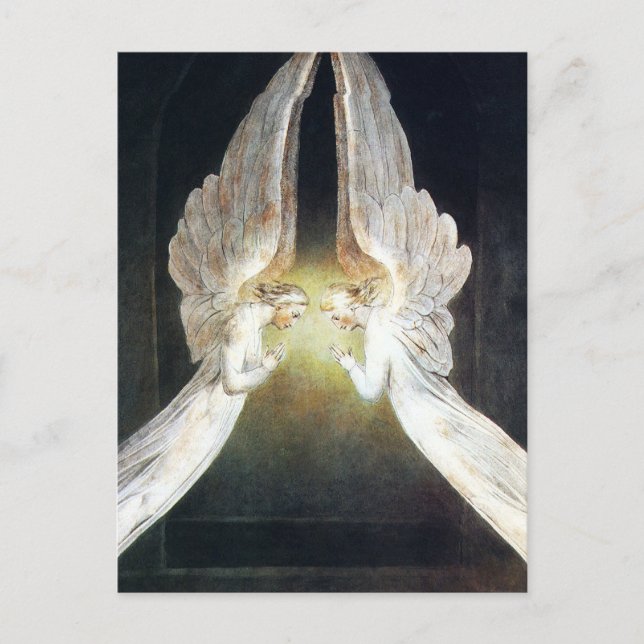 Carte postale William Blake Angels (Devant)