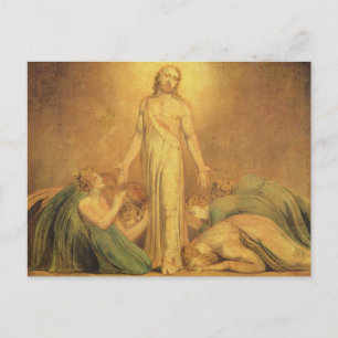Carte Postale William Blake   Christ Apparaître aux Apôtres a