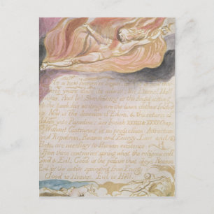 Carte Postale William Blake   "Comme un nouveau ciel est commenc