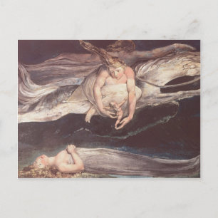 Carte Postale William Blake-Illustration de la Divine Comédie de