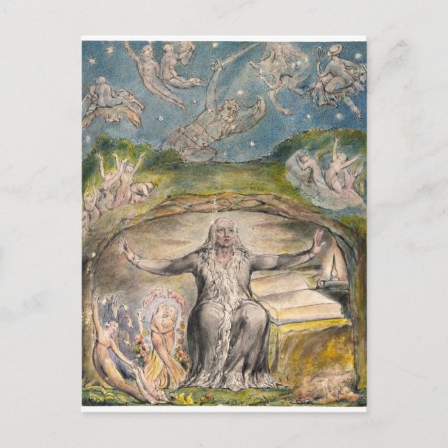 Carte Postale William Blake : Illustration de Milton`s L`Allegro (Devant)