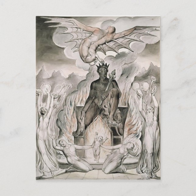 Carte Postale William Blake : Illustration La Nativité de Christ (Devant)