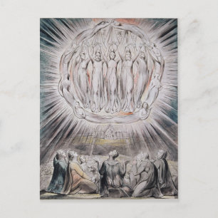 Carte Postale William Blake- Les anges qui apparaissent aux berg