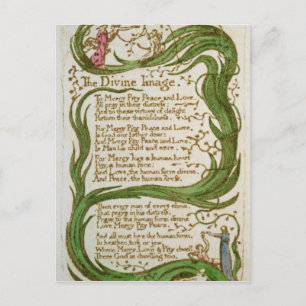Carte Postale William Blake   L'image divine, des chansons d'In