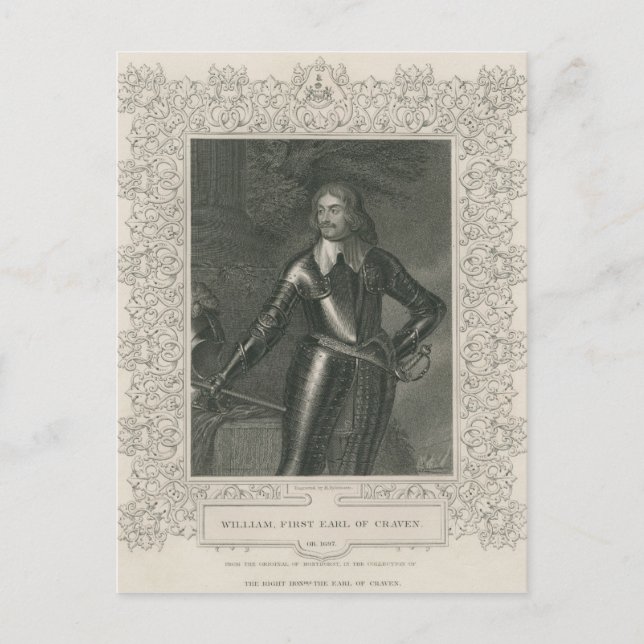 Carte Postale William Craven, 1er comte du Corbeau (Devant)