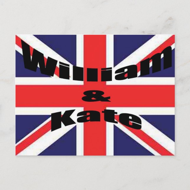 Carte Postale William et Kate (Devant)
