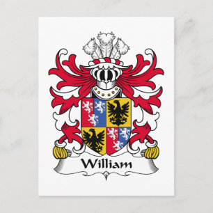 Carte Postale William Family Crest