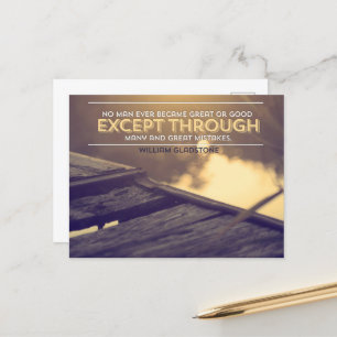 Carte Postale William Gladstone Citation Inspirationnelle "Erreu