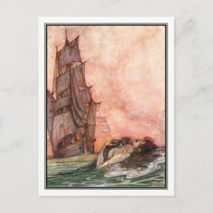 Carte Postale William Heath Robinson - Vintage Ship Art