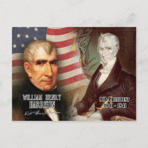 Carte Postale William Henry Harrison - 9e président des États-Un