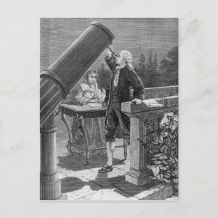 Carte Postale William Herschel découvre la planète Uranus