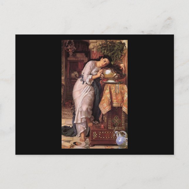 Carte Postale William Holman Hunt Isabella et le Pot de Basil (Devant)