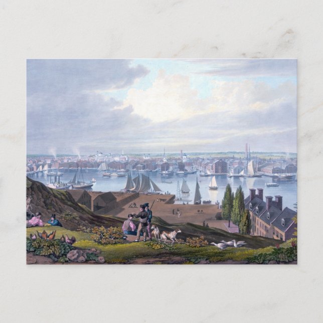 Carte Postale William James Bennett Baltimore de Federal Hill (Devant)