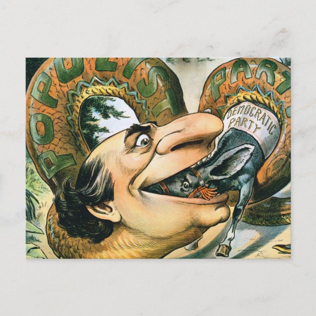 Carte Postale William Jennings Bryan le serpent (Devant)