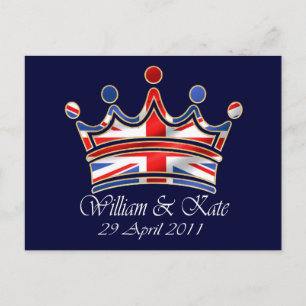 Carte Postale William & Kate Mariage