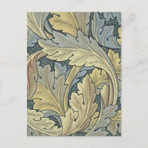 Carte Postale William Morris Acanthus Feuille Floral Art Nouveau