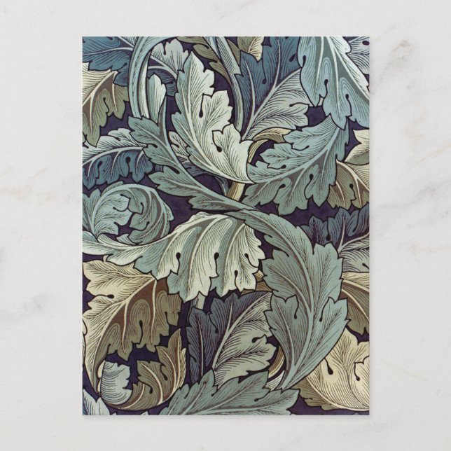 Carte Postale William Morris Acanthus Feuilles (Devant)