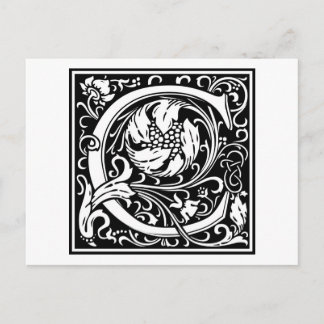 Carte Postale William Morris Alphabet "C"