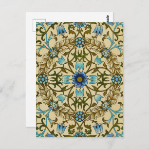 Carte Postale William Morris - Antique 1873 Vin et Motif de fleu