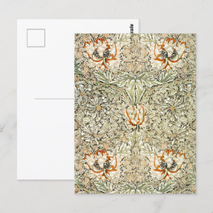 Carte Postale William Morris Antique Honeysuckle Floral Classic
