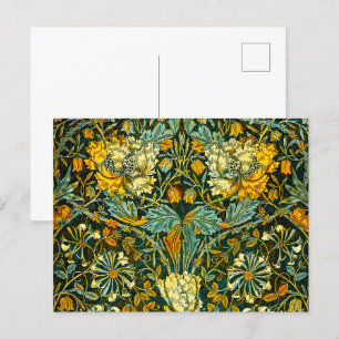 Carte Postale William Morris Antique Honeysuckle Motif Floral