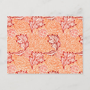 Carte Postale William Morris Apples et Acanthus Motif Feuille