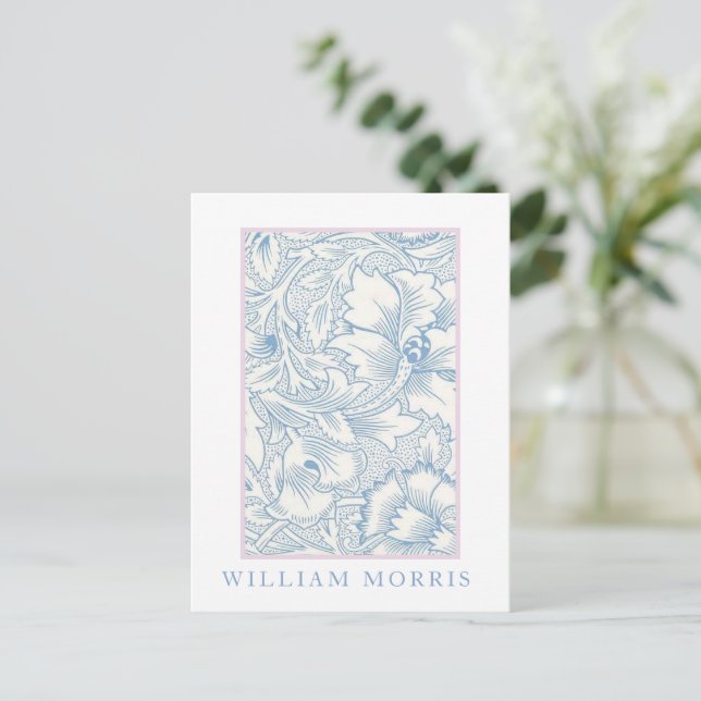 Carte Postale William Morris - Art Nouveau Blue Acanthus (Debout devant)