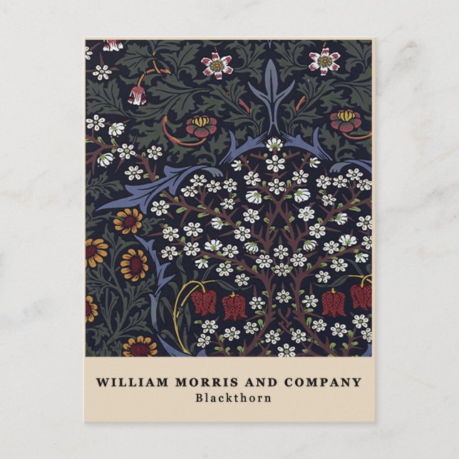 Carte Postale William Morris Blackthorn (Devant)