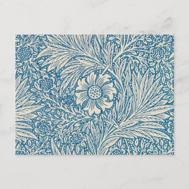 Carte Postale William Morris - Blue Marigold (Devant)