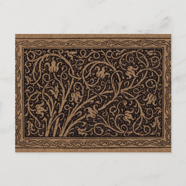 Carte Postale William Morris Campion Cuir Damassé (Devant)