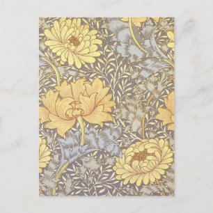 Carte Postale William Morris Chrysanthemum Fleurs maman