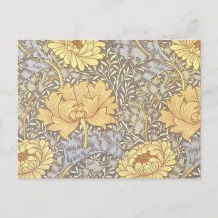 Carte Postale William Morris Chrysanthemum Fleurs maman
