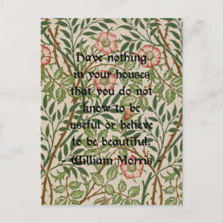 Carte Postale William Morris Citation