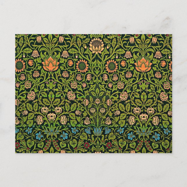 Carte Postale William Morris - Columbine, vert foncé, Case-Mate (Devant)