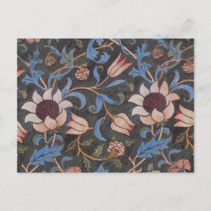 Carte Postale William Morris Evenlode Textile Floral Art