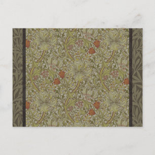 Carte Postale William Morris Floral Lys willow art design